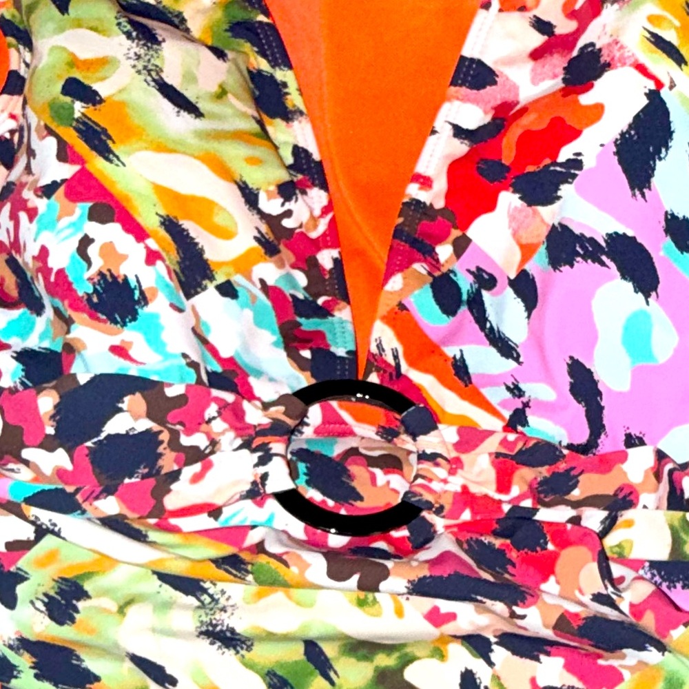 Bleu Rod Beattie One Piece Swimsuit Party Animal cap sleeve Tummy Control 12 - Picture 10 of 12